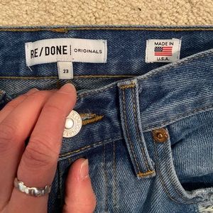 Shop ReDone high waisted jeans